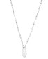 Фото #3 товара Macy's heart Padlock Paperclip Link 18" Pendant Necklace in 18k Gold-Plated Sterling Silver (Also in Sterling Silver)