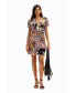 Фото #1 товара Women's M. Christian Lacroix orchid mini dress