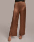 ფოტო #1 პროდუქტის Donna Karan Women's Wide-Leg Satin Pants