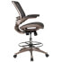 Фото #3 товара Mid-Back Transparent Black Mesh Drafting Chair
