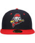 Фото #3 товара Men's Navy Portland Sea Dogs Authentic Collection Team Alternate 59FIFTY Fitted Hat