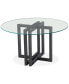Фото #6 товара Emila 54" Round Glass Mix and Match Dining Table, Created for Macy's