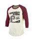 Men's Threads Cream/Burgundy Philadelphia Phillies Raglan 3/4-Sleeve T-Shirt