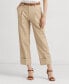 Фото #1 товара Double-Faced Stretch Cotton Ankle Pants