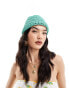 Фото #1 товара Mango crochet hat in green