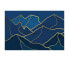 Фото #1 товара Gold Mountains auf blauer Wandkunst