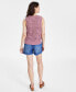 Фото #5 товара Women's Cotton Mid-Rise Cargo Shorts