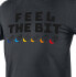 Neo T-shirt z nadrukiem, FEEL THE BIT, rozmiar M