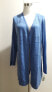 Charter Club Women's Petite Textured Open Front Cardigan Cerulean Sky PL