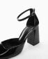 Фото #3 товара Women's Patent Leather-Effect Heeled Shoes