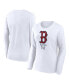 ფოტო #1 პროდუქტის Women's White Boston Red Sox Long Sleeve T-shirt