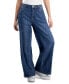 Juniors' High-Rise Wide-Leg Comfy Jeans