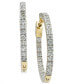 ფოტო #1 პროდუქტის Diamond In and Out Hoop Earrings (3 ct. t.w.) in 14k White or Yellow Gold