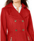 ფოტო #4 პროდუქტის Women's Double-Breasted Wool Blend Skirted Coat