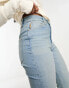 ASOS DESIGN 90s straight jean in light blue with split