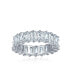 Фото #3 товара Кольцо Bling Jewelry AAA CZ Emerald Cut & Baguette Silver