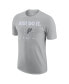 Фото #3 товара Men's Silver San Antonio Spurs Just Do It T-shirt