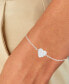 Фото #2 товара Браслет Macy's CuZi Pavé Heart Cable Link Bracelet