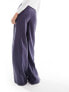 Фото #7 товара ASOS DESIGN Tall high waisted stripe trouser in navy