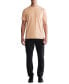 Men's Smooth Cotton Solid Crewneck T-Shirt Оранжевый, S - фото #4