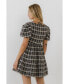 Фото #3 товара Women's Tweed Mini Dress