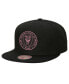 Фото #1 товара Men's Black Inter Miami CF Crest Snapback Hat