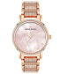 ფოტო #1 პროდუქტის Women's Three Hand Quartz Rose Gold-Tone Alloy Watch, 36mm