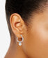 ფოტო #2 პროდუქტის Cultured Freshwater Pearl (6mm) Twist Hoop Earrings in Sterling Silver