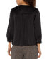 ფოტო #2 პროდუქტის Women's Long-Sleeve Pleated Top