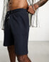 Фото #2 товара ONLY & SONS waffle jersey shorts in navy