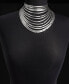 ფოტო #2 პროდუქტის Crystal & Omega Chain Layered Necklace, 9-3/4 + 3" extender, Created for Macy's