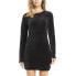 Фото #1 товара Puma Iconic T7 Fitted Long Sleeve T-Shirt Dress Womens Black Casual 533302-01