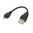 Фото #1 товара LogiLink AU0030 - Micro-USB B - USB A - Black
