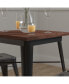 Фото #6 товара Ardennes 23.5 Steel Indoor Contemporary Table With Square Rustic Wood Top