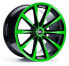 RH Alurad GT color polished - green 10.5x21 ET40 - LK5/120 ML74.1