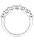 ფოტო #3 პროდუქტის Diamond Seven Stone Band (1/2 ct. t.w.) in 14k White Gold