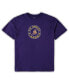 ფოტო #3 პროდუქტის Men's Purple, Black Los Angeles Lakers Big and Tall T-shirt and Shorts Sleep Set