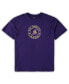 Фото #3 товара Men's Purple, Black Los Angeles Lakers Big and Tall T-shirt and Shorts Sleep Set