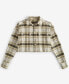 Фото #2 товара Big Girls Cropped Plaid Flannel Shacket