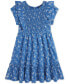 Фото #1 товара Платье для малышей Polo Ralph Lauren с цветочным рисунком и смокингом из хлопкового джерси