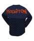 Фото #3 товара Women's Navy Houston Astros Checker Print Long Sleeve T-Shirt