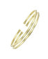 ფოტო #2 პროდუქტის 14K Gold Plated Thin Cuff Adjustable Bangle Bracelet