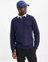 Фото #6 товара Polo Ralph Lauren icon logo rugby sweatshirt in navy