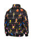 ფოტო #3 პროდუქტის Men's Black Looney Tunes Raglan Full-Zip Puffer Jacket