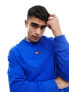 Фото #1 товара Tommy Jeans relaxed XS badge logo crewneck sweatshirt in blue