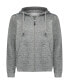 Фото #1 товара Premium Zip-Up Hoodie for Men with Smooth Silky Matte Finish & Cozy Fleece Inner Lining - Men's Sweater with Hood