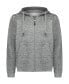 ფოტო #1 პროდუქტის Premium Zip-Up Hoodie for Men with Smooth Silky Matte Finish & Cozy Fleece Inner Lining - Men's Sweater with Hood