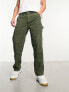 Фото #7 товара Cotton:On relaxed carpenter trousers in khaki corduroy