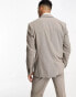 Selected Homme slim fit suit jacket in brown houndstooth