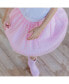 ფოტო #2 პროდუქტის Little and Big Girls Pink Gingham Tutu Skirt